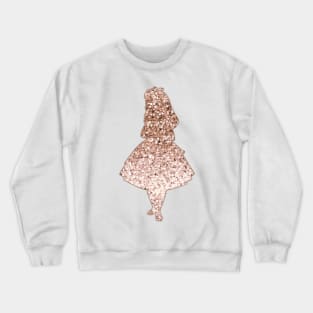 Sparkling rose gold Alice Crewneck Sweatshirt